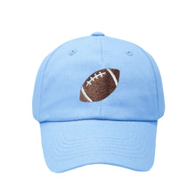 Load image into Gallery viewer, Football Baseball Cap With Bow - Blue

