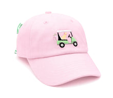 Load image into Gallery viewer, Dog In Golfcart Baseball Cap With Bow
