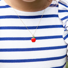 Load image into Gallery viewer, Back To School Apple Necklace
