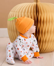 Load image into Gallery viewer, Ghostly Cheer Print Footie With Zipper
