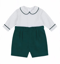 Load image into Gallery viewer, Pique And Velvet Long Sleeve All In One Shortall
