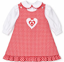Load image into Gallery viewer, Santa Reversible Jumper With Red Ric Rac Blouse
