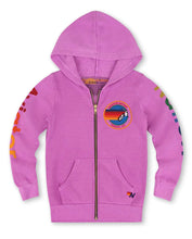 Load image into Gallery viewer, Aviator Nation Zip Hoodie - Neon Purple
