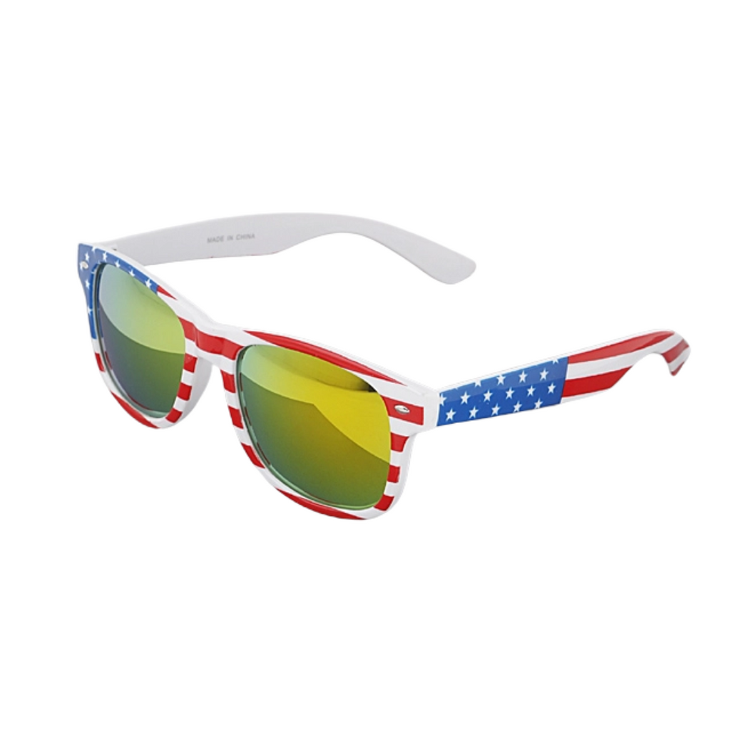 Red, White, And Blue Polarized Sunglasses