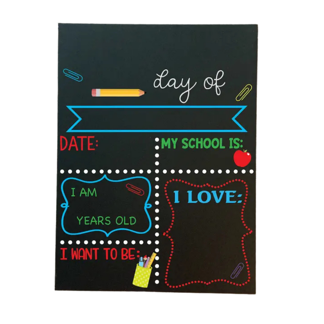 Back To School Chalkboard Sign