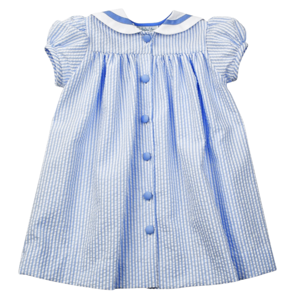 Blue Stripe Sailor Dress Belles & Beaux Blue Stripe Sailor Dress Belles & Beaux