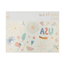 Load image into Gallery viewer, U.S. of Yay Temporary Tattoos
