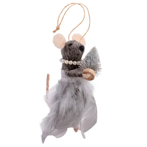 Ballerina Mice Felt Ornaments -Assorted