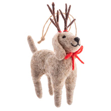 Load image into Gallery viewer, Reindeer Dogs Felt Ornaments - Assorted
