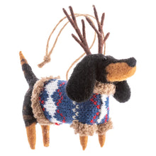 Load image into Gallery viewer, Reindeer Dogs Felt Ornaments - Assorted
