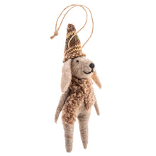 Load image into Gallery viewer, Caroling Dogs Felt Ornaments - Assorted
