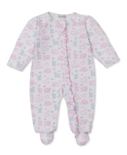 Load image into Gallery viewer, Baby Elephants Hearts Print Footie
