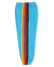 Load image into Gallery viewer, 5 Stripe Sweatpant - Neon Blue
