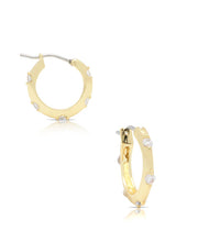 Load image into Gallery viewer, Hoop Earrings With CZ
