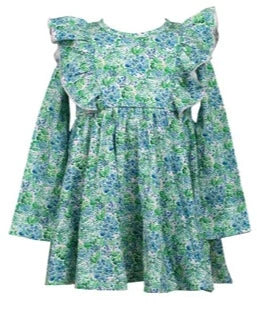 Blue Aster Twirl Dress