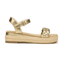 Load image into Gallery viewer, Miss April Wedge Sandal - Gold
