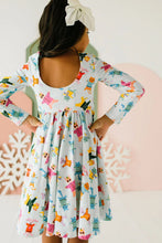 Load image into Gallery viewer, Gwendolyn Dress - Snow Cats
