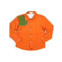 Load image into Gallery viewer, Blaze Orange And Green Long Sleeve Shirt Double Patch
