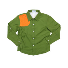 Load image into Gallery viewer, Post Oak And Blaze Orange Long Sleeve Shirt - Double Patch
