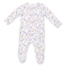 Load image into Gallery viewer, Floral Deer 2 Way Zipper Footie
