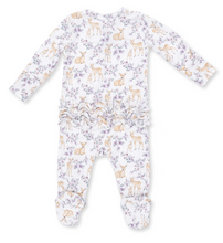 Load image into Gallery viewer, Floral Deer 2 Way Zipper Footie
