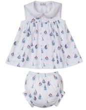 Load image into Gallery viewer, Red, White, &amp; Blue Regatta Dress Set
