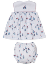 Load image into Gallery viewer, Red, White, &amp; Blue Regatta Dress Set
