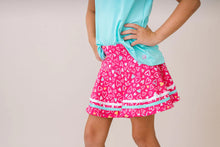 Load image into Gallery viewer, Callie Tennis Skort - Pinky Promise, Totally Turquoise And Pure Coconut

