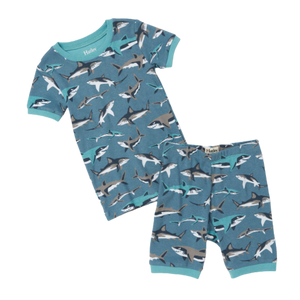 Sneak Around Sharks Short Pajama Set