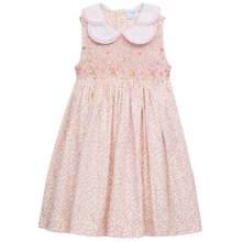 Load image into Gallery viewer, Pink Wildflowers Petal Collar Dress
