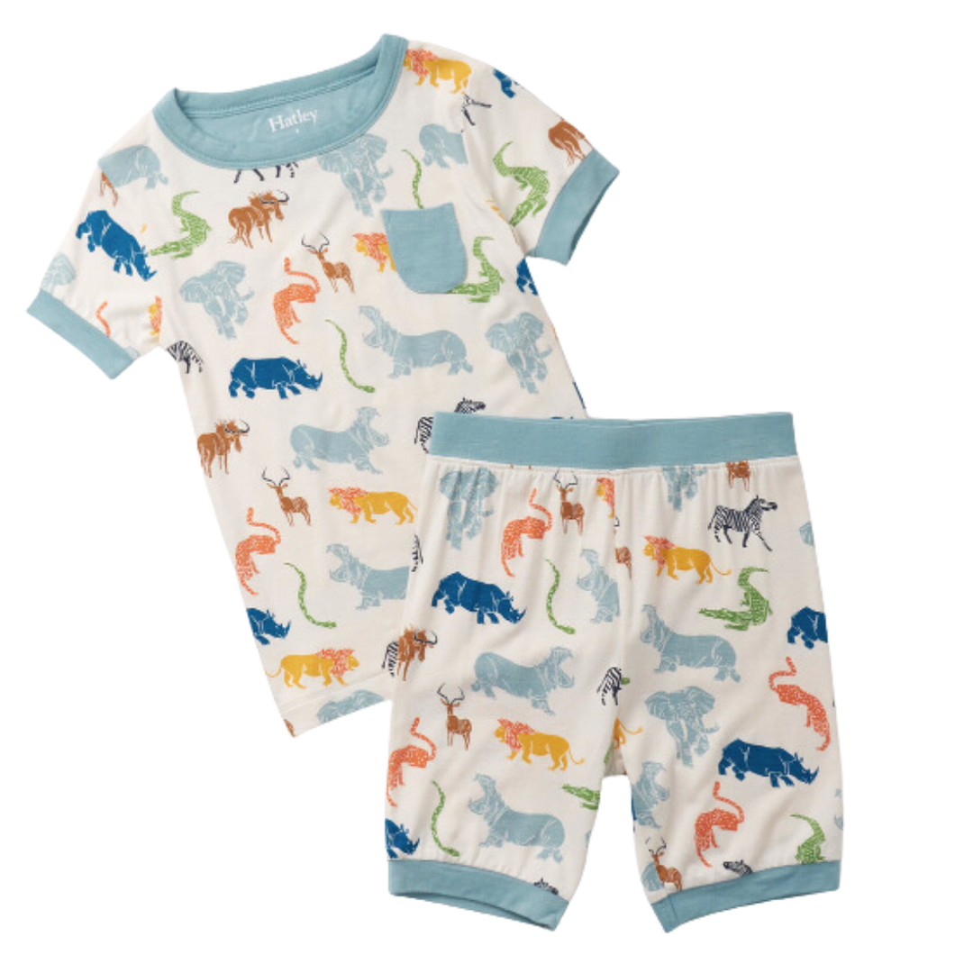 Scratchy Safari Bamboo Pajama Set