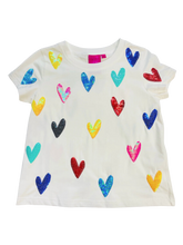Load image into Gallery viewer, Multi White Heart Tee
