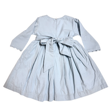Load image into Gallery viewer, Blue Corduroy Woodland Embroidered Dress
