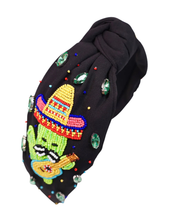 Load image into Gallery viewer, Cactus Fiesta Headband - Black
