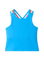 Load image into Gallery viewer, Malibu Blue Strappy Active Tank
