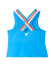 Load image into Gallery viewer, Malibu Blue Strappy Active Tank
