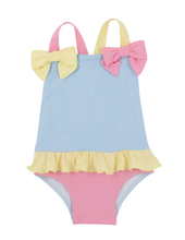 Load image into Gallery viewer, Taylor Bay Bathing Suit - Beale Street Blue, Hot Pink, Yellow &amp;And White
