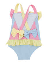 Load image into Gallery viewer, Taylor Bay Bathing Suit - Beale Street Blue, Hot Pink, Yellow &amp;And White
