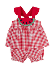 Load image into Gallery viewer, Nancy's Novelty Set - Richmond Red Gingham with Watermelon
