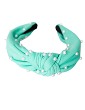 Load image into Gallery viewer, Turquoise Pearl Headband

