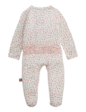 Load image into Gallery viewer, Apple Blossom Modal Magnetic Ruffle Footie
