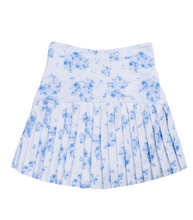 Load image into Gallery viewer, The Nicole Athletic Tween Skort -Blue Floral Pleated
