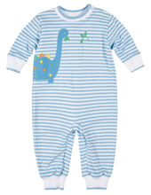 Load image into Gallery viewer, Stripe Knit Longall with Dinosaur
