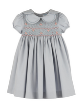 Load image into Gallery viewer, Hydrangeas Blue Smock Petal Dress
