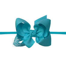 Load image into Gallery viewer, 1/4" Nylon Pantyhose Headbands with Signature Grosgrain Bow
