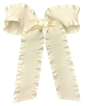 Load image into Gallery viewer, Double Ruffle Tail Bow on Alligator Clip
