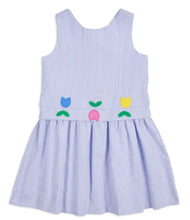Load image into Gallery viewer, Seersucker Dress With Tulips
