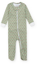 Load image into Gallery viewer, Parker Zipper Pajama - Football
