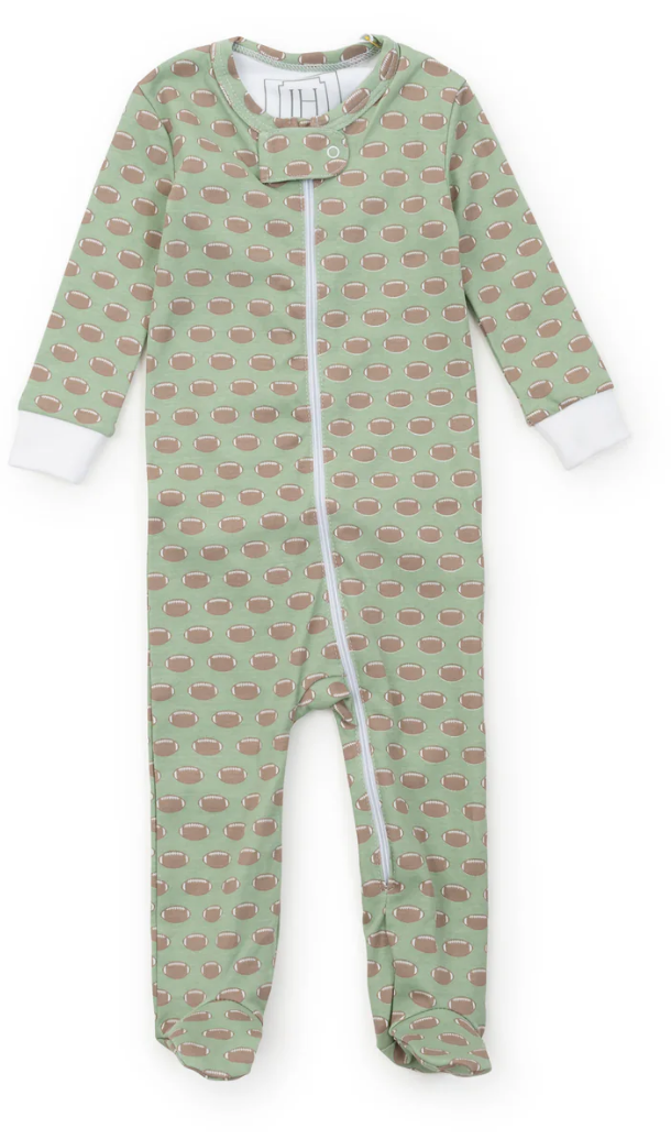 Parker Zipper Pajama - Football