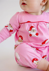 Penny's Playsuit - Dear Santa Hamptons Hot Pink